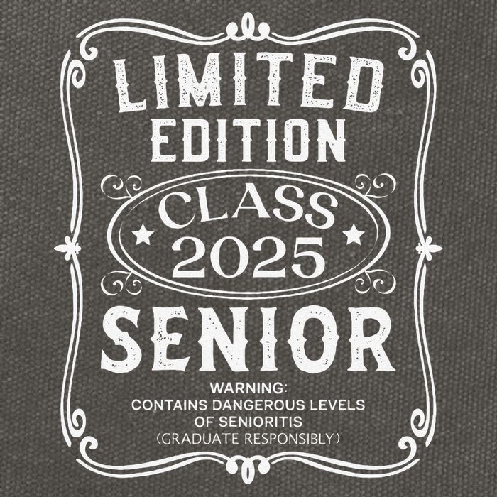 Limited Edition Class Of 2025 Senior 2025 Back To School Gift Cotton Canvas Backpack