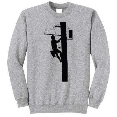 Lineman Electric Cable Lineman Gift Tall Sweatshirt