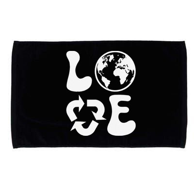 Love Earth Day Recycle Microfiber Hand Towel