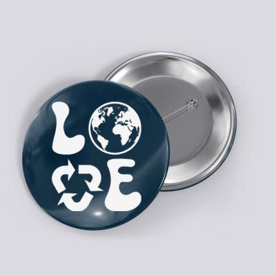 Love Earth Day Recycle Button