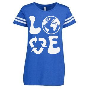 Love Earth Day Recycle Enza Ladies Jersey Football T-Shirt