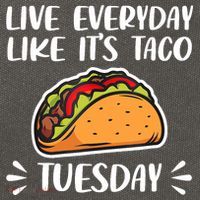 Live Every Day Like Its Taco Tuesday Love Tacos Tee Cotton Canvas Backpack
