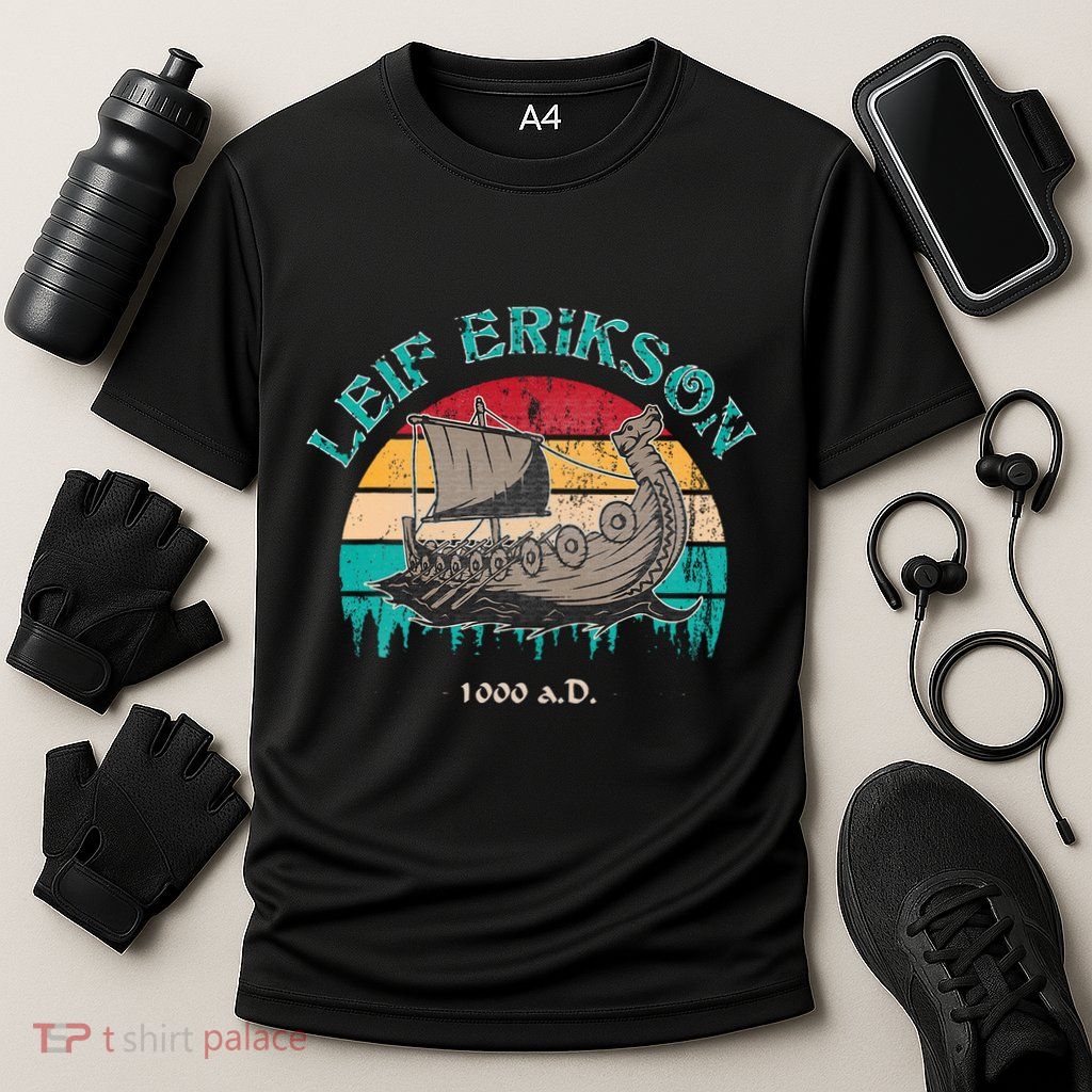 Leif Erikson Day Design For Norseman Performance Shirt