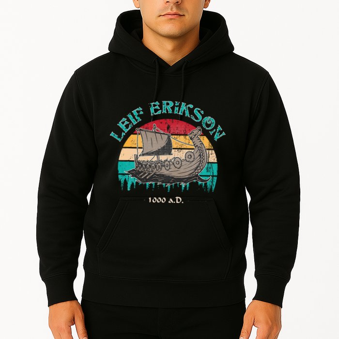 Leif Erikson Day Design For Norseman Hoodie