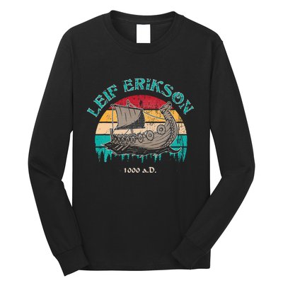 Leif Erikson Day Design For Norseman Long Sleeve Shirt