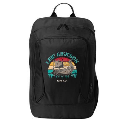 Leif Erikson Day Design For Norseman City Backpack