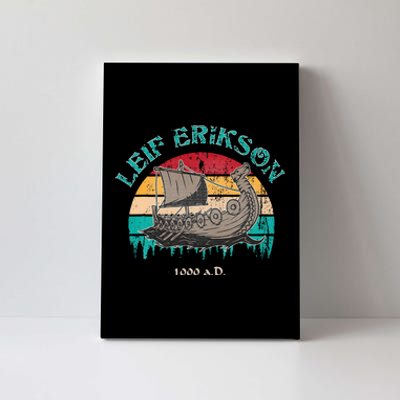 Leif Erikson Day Design For Norseman Canvas