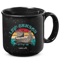Leif Erikson Day Design For Norseman 15oz Campfire Ceramic Mug