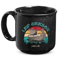 Leif Erikson Day Design For Norseman 15oz Campfire Ceramic Mug