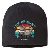 Leif Erikson Day Design For Norseman Sustainable Beanie