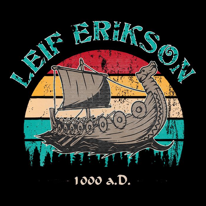 Leif Erikson Day Design For Norseman Sustainable Beanie