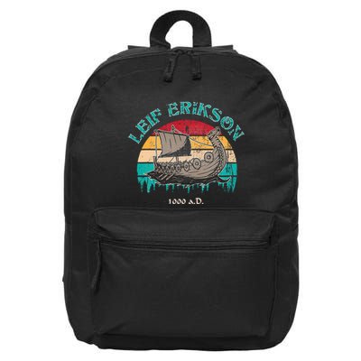 Leif Erikson Day Design For Norseman 16 in Basic Backpack
