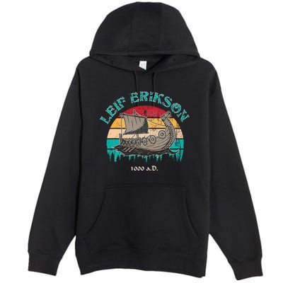 Leif Erikson Day Design For Norseman Premium Pullover Hoodie