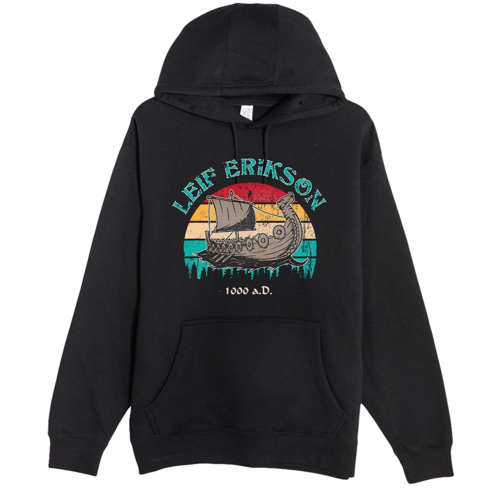 Leif Erikson Day Design For Norseman Premium Pullover Hoodie