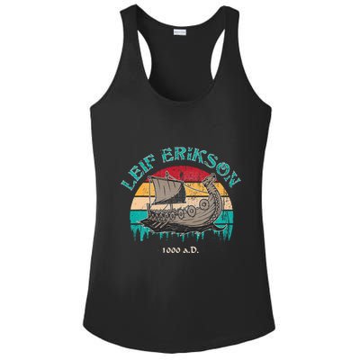 Leif Erikson Day Design For Norseman Ladies PosiCharge Competitor Racerback Tank