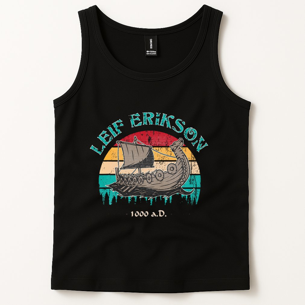 Leif Erikson Day Design For Norseman Tank Top
