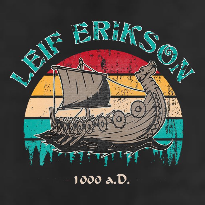 Leif Erikson Day Design For Norseman Golf Towel