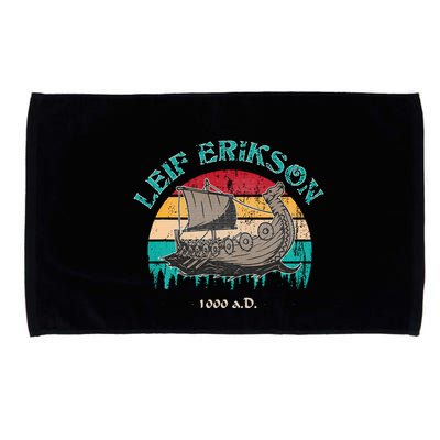 Leif Erikson Day Design For Norseman Microfiber Hand Towel