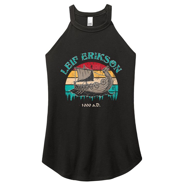 Leif Erikson Day Design For Norseman Women's Perfect Tri Rocker Tank