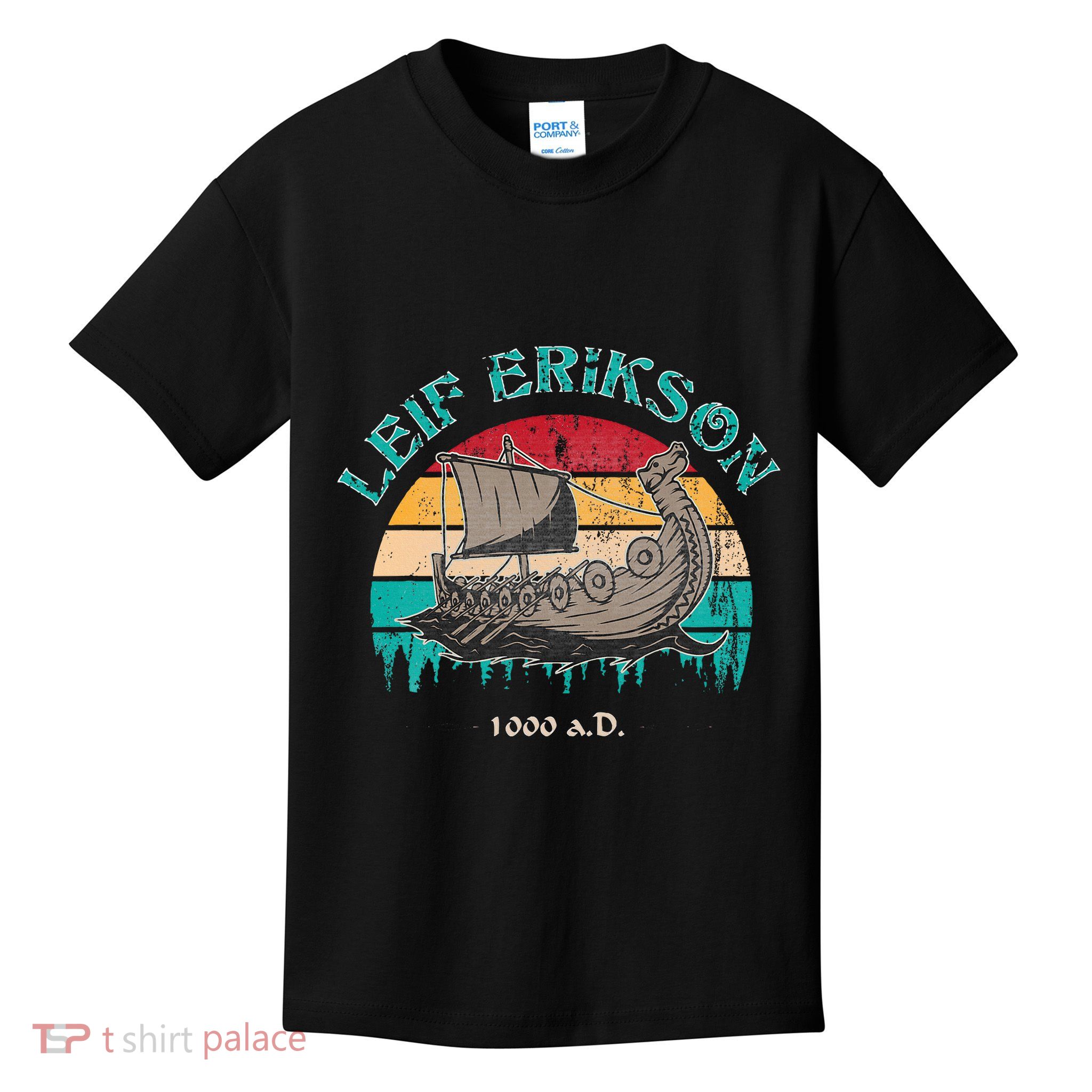 Leif Erikson Day Design For Norseman Kids T-Shirt