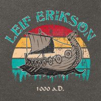 Leif Erikson Day Design For Norseman Cotton Canvas Backpack