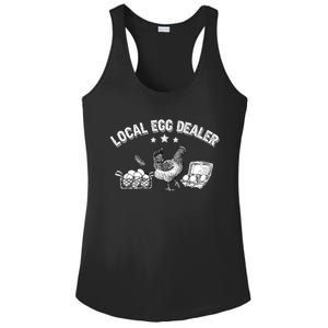 Local Egg Dealer Funny Chicken Lover Farm Farmer Gift Ladies PosiCharge Competitor Racerback Tank