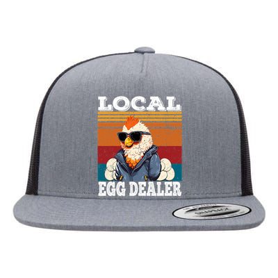 Local Egg Dealer Funny Egg Peddler Chicken Egg Farmer Flat Bill Trucker Hat