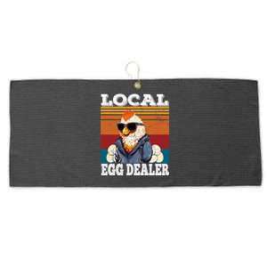 Local Egg Dealer Funny Egg Peddler Chicken Egg Farmer Large Microfiber Waffle Golf Towel