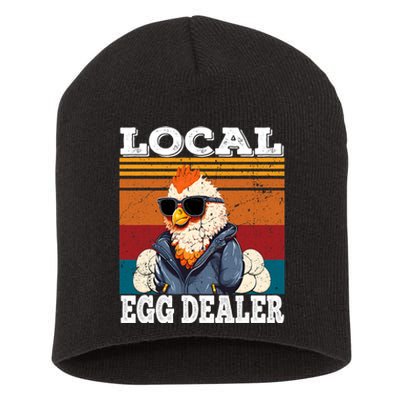 Local Egg Dealer Funny Egg Peddler Chicken Egg Farmer Short Acrylic Beanie