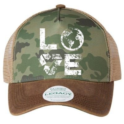 Love Earth Day 90s Vintage Recycling Or Teacher Legacy Tie Dye Trucker Hat