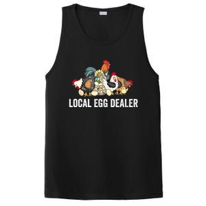 Local Egg Dealer Funny Bleached Chicken Lover Farm Farmer PosiCharge Competitor Tank