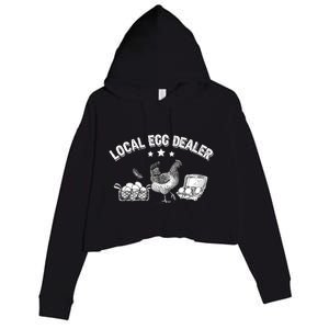 Local Egg Dealer Funny Bleached Chicken Lover Farm Farmer Crop Fleece Hoodie