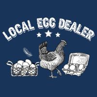 Local Egg Dealer Funny Bleached Chicken Lover Farm Farmer 16 in Basic Backpack