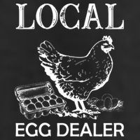 Local Egg Dealer Funny Chicken 7 Panel Mesh Trucker Snapback Hat