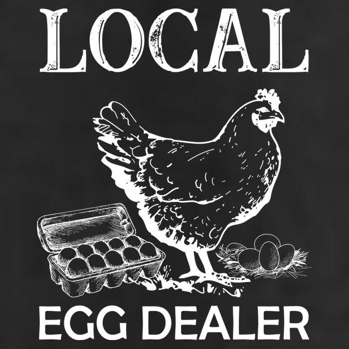 Local Egg Dealer Funny Chicken 7 Panel Mesh Trucker Snapback Hat