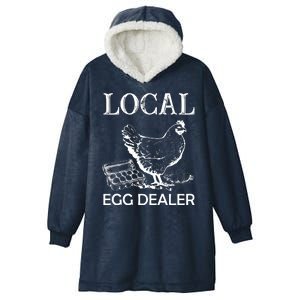 Local Egg Dealer Funny Chicken Hooded Wearable Blanket