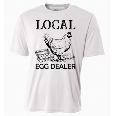 Local Egg Dealer Funny Chicken Cooling Performance Crew T-Shirt