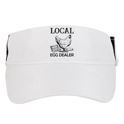 Local Egg Dealer Funny Chicken Adult Drive Performance Visor