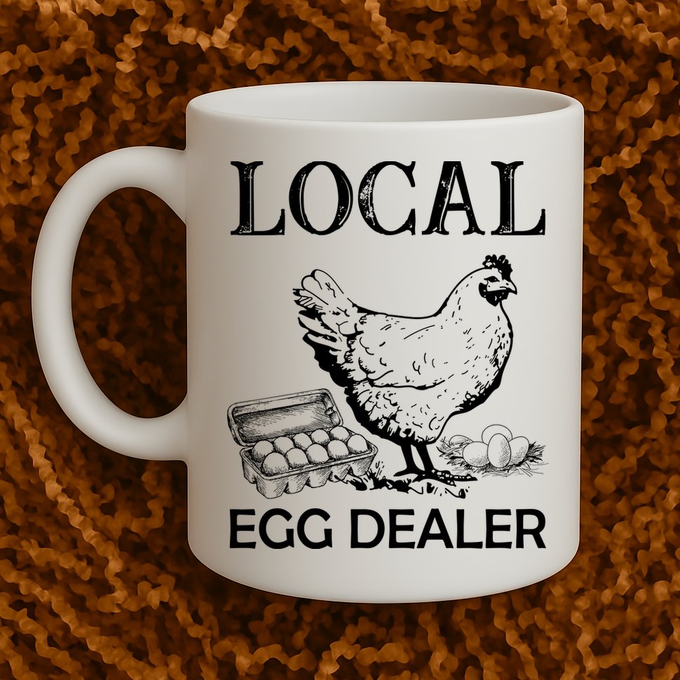 Local Egg Dealer Funny Chicken Mug