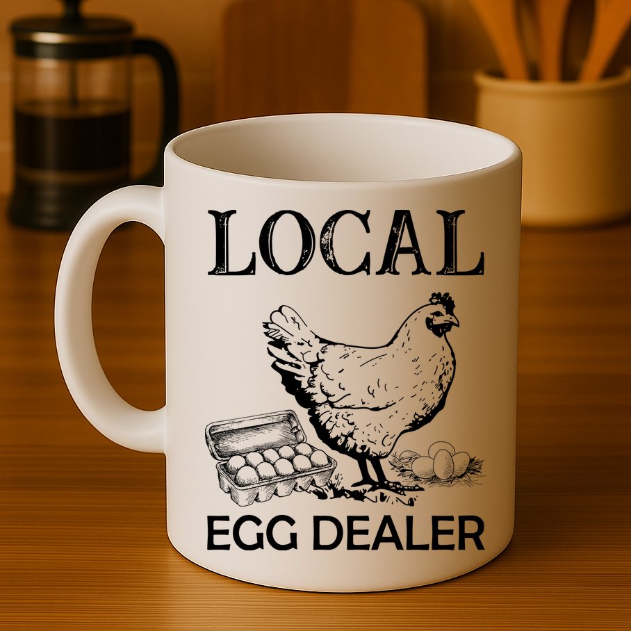 Local Egg Dealer Funny Chicken Mug