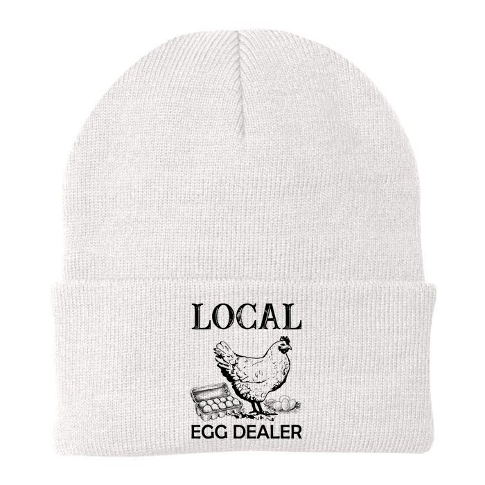 Local Egg Dealer Funny Chicken Beanie