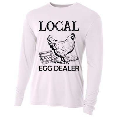 Local Egg Dealer Funny Chicken Cooling Performance Long Sleeve Crew