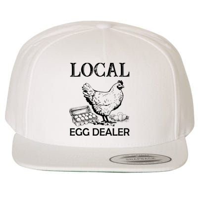 Local Egg Dealer Funny Chicken Wool Snapback Cap