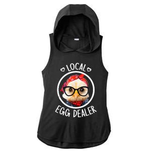 Local Egg Dealer for Chicken Farms and Farmers Funny Chicken Ladies PosiCharge Tri-Blend Wicking Draft Hoodie Tank