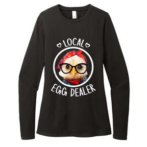 Local Egg Dealer for Chicken Farms and Farmers Funny Chicken Womens CVC Long Sleeve Shirt