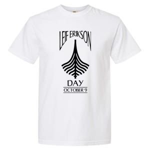 Leif Erikson Day Great Gift Ericson Norse Viking Explorer Gift Garment-Dyed Heavyweight T-Shirt