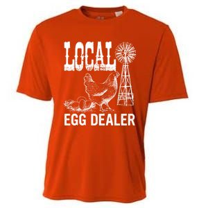 Local Egg Dealer Chicken Funny Support Your Local Egg Dealer Cute Gift Cooling Performance Crew T-Shirt