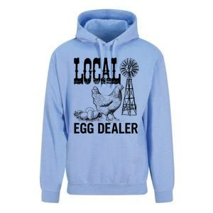 Local Egg Dealer Chicken Funny Support Your Local Egg Dealer Cute Gift Unisex Surf Hoodie