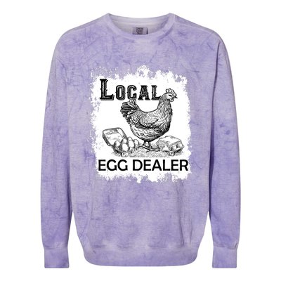 Local Egg Dealers Chicken Funny Local Egg Dealers Chicken Colorblast Crewneck Sweatshirt