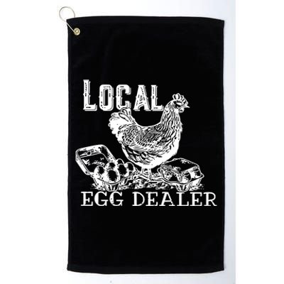 Local Egg Dealer Easter Christian Easter Vibes Chicken Farmer Farm Platinum Collection Golf Towel